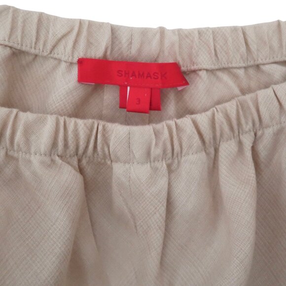 SHAMASK lightweight linen pants sz 3 XXL elastic waist - Picture 5 of 6